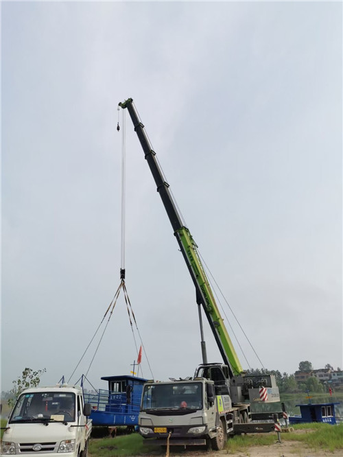 宁洱县桥梁建设吊装案例